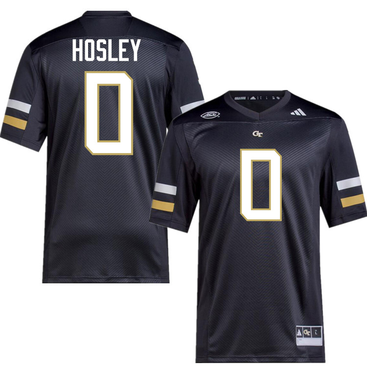 Malachi Hosley Georgia Tech Jerseys,Georgia Tech Yellow Jackets College Football Uniforms-Black